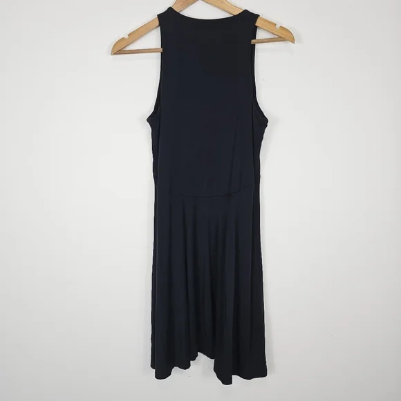 Athleta Black Santorini Thera Fit and Flare Athleisure Dress Medium - Picture 6 of 6